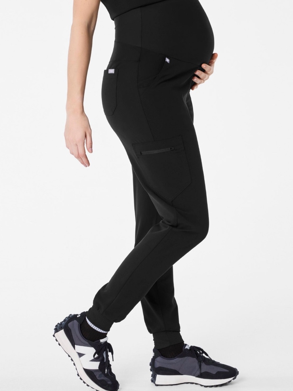 figs maternity black xxs zamora joggers